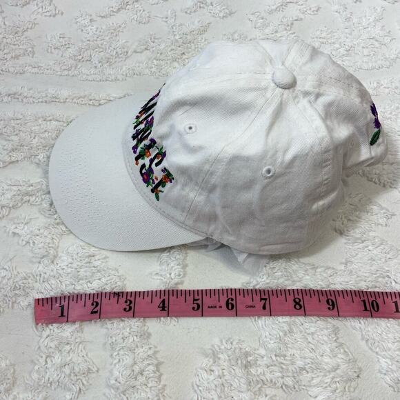 SHE PWR FEMINIST Baseball Cap Hat White Granola Girl Neutral Athleisure Sporty - Picture 7 of 8
